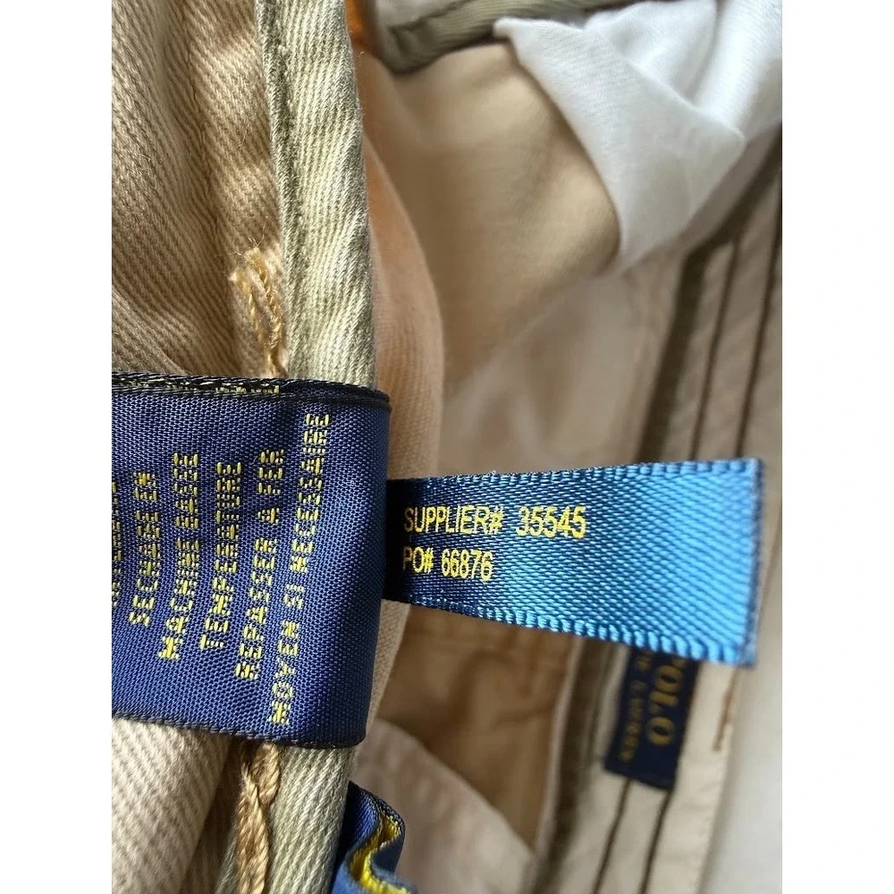 Polo Ralph Lauren Cargo Shorts Men 29 Beige Classic Fit Chino Utility Pockets
